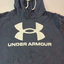 Under Armour Men's Blue & White Drawstring Pullover Hoodie Sweatshirt Size XL image 9