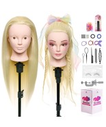 Neverland Beauty Mannequin Head with 80 Real Human Hair - 26 Inch Makeup  - $1,041.04 MXN