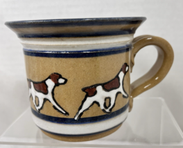 Original Baci Pottery Dog Mug Hand Made Studio Glazed Art Signed 3 3/4&quot; ... - $29.21