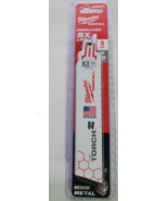 Milwaukee 6 in. 18 TPI TORCH Medium Metal Cutting SAWZALL Reciprocating ... - $19.79
