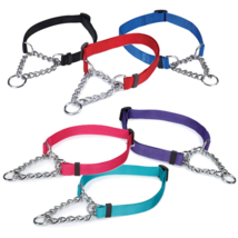 100 Chain Martingale Dog Collar Bulk Shelter Rescue Vet Assorted Color Pick Size - £595.91 GBP+