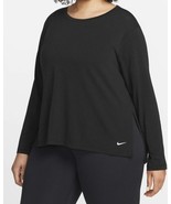 Nike Yoga Dri-FITWomen&#39;s Black Long-Sleeve Top Sz 1X (Plus size) - $24.75 CAD