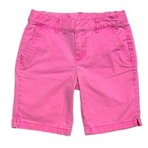 Neon Pink Bermuda Skimmer Shorts Adjustable Waist by SO - £4.66 GBP