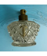 VINTAGE IRICE CROWN SHAPED Clear GLASS PERFUME BOTTLE *read - $11.49
