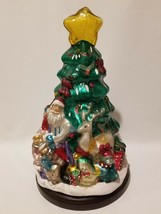 Thomas Pacconi Classics 2010 15” Mercury Glass Christmas Tree Santa Figurine - £75.17 GBP