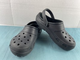 Jibbits by Crocs Clogs Sandals Women 7 M Presley Shoes Black Slingback S... - $24.57