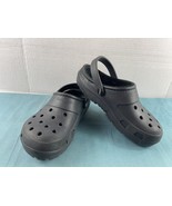 Jibbits by Crocs Clogs Sandals Women 7 M Presley Shoes Black Slingback S... - $451.29 MXN