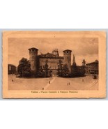 1912 Torino Piazza Castello Palazzo Madama Postcard Italy - £3.95 GBP