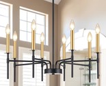 Eight-Light Metal Farmhouse Dining Light Fixtures Over The Table, With E12 - $176.98