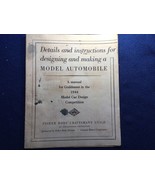1946 Fisher Body Craftsmans Guild Informational Folder Brochure General ... - $29.68