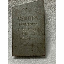 Century Metal Drill Bit Case Made In USA - $18.80