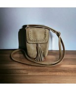 American Eagle Outfitters Light Brown Vinyl Purse  Shoulder Bag Pouch Ta... - £8.34 GBP