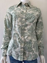 Etro Milano Button Down Shirt Paisley Made in Italy Size 42 (10 US) - $46.44