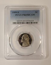 1999 S 5C Jefferson Nickel PCGS PR69DCAM - $14.01
