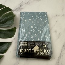 Marimekko Dan River Vintage Pillow Cases NOS Sealed Blue White Floral Percale - £23.36 GBP