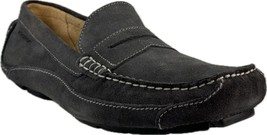 ROCKPORT MEN&#39;S PENNY LOAFER DK. GREY LEATHER SLIP-ON CASUAL SHOES, CH3740 - £63.95 GBP