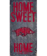 Arkansas Razorbacks NCAA Home Sweet Home 6&quot; x 12&quot; Sign by Fan Creations - £13.43 GBP