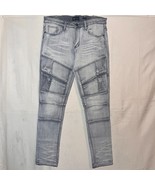 Waimea Sz 34 Distressed Denim Jeans Skinny Fit Pants Gray A60 - $381.00 MXN