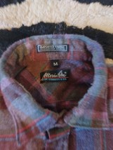 Vtg 1980&#39;s levis movin on mens  flannel plaid shirt polyester/wool  Made... - £30.88 GBP