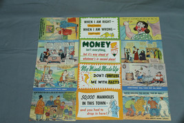 Vintage Comic Postcard Antique Post Card Lot #151 - $24.74