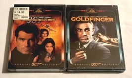 007 Tomorrow Never Dies (DVD, 1999, Special Edition) &amp; Goldfinger DVD Brand New  - £11.21 GBP