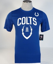 Nike NFL Team Apparel Indianapolis Colts Blue Short Sleeve Tee T Shirt Men&#39;s NWT - £39.22 GBP