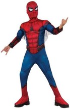 Boys Spiderman Halloween Costume Winged Muscle Boot Tops Marvel-size 8/10 - $23.76