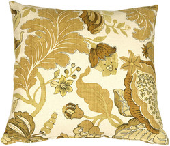 Harvest Floral Yellow 20x20 Throw Pillow, Complete with Pillow Insert - £50.59 GBP