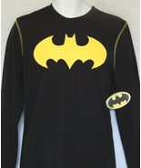 Batman Long Sleeve T-Shirt Men&#39;s Size Small Black Logo NEW Justice Leagu... - $16.81