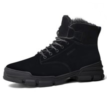 Fashion Boots for Men Male Winter Rubber Work Casual Ankle Mens Boots Leather De - £151.41 GBP