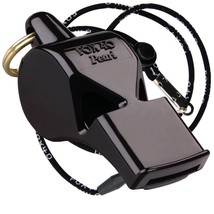 Black Fox 40 Pearl Whistle Official Coach Safety Alert Rescue Free Lanyard - £7.23 GBP