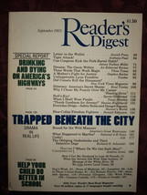Readers Digest September 1985 Andrew Jones Lynn Franklin Roul Tunley Illiteracy - £5.50 GBP