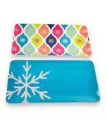 2011 Target Holiday Party Melamine Serving Trays - 14&quot; x 7&quot; (Set of 2) - $285.10 MXN