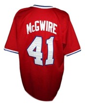 Marc McGwire #41 Team USA Retro Baseball New Jersey Red Any Size image 2