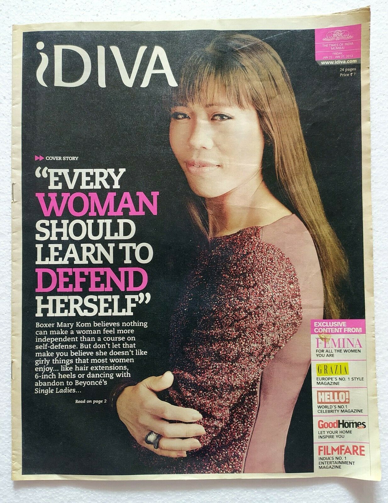 iDiva Supplement 2013 Mary Kom Pran Sidharth Mallya Mriganka Singh Nirav... - $19.99