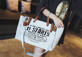 Women Shoulder Bag Fashion Canvas Portable Handbags High Quality Large T... - £31.45 GBP