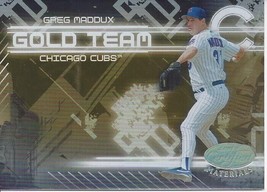 2005 Leaf Certified Materials Gold Team Greg Maddux 7 Cubs - £1.16 GBP