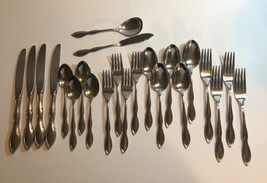 STEGOR Stainless Flatware CHANSON Dinner 23 PC Lot Fork Knives Spoons - £51.45 GBP