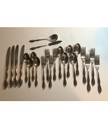 STEGOR Stainless Flatware CHANSON Dinner 23 PC Lot Fork Knives Spoons - $89.64 CAD