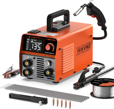 135A Flux Core MIG Welder,110V Gasless Flux Core/Lift Tig/Stick 3 in 1 P... - $125.77