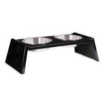 Zack &amp; Zoey Retro Raised Melamine Pet Diners  Stylish Diners for Dogs and Cats, - £18.96 GBP