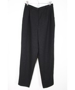 Vtg BCBG Paris 10 27&quot; Waist Black Sparkle High Waist Dress Pants USA - £34.63 GBP