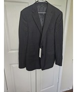 Calvin Klein Mens Slim fit Suit Jacket Blazer 46 Long Charcoal Grey NWOT - $96.68 CAD