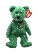 TY Beanie Babie Green Decade Bear 8 inches DOB 1/22/2003 - $8.95