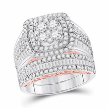 Authenticity Guarantee 
14kt Two-tone Gold Round Diamond Bridal Wedding ... - £2,958.91 GBP