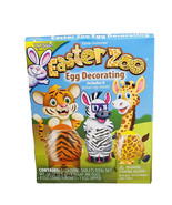 Easter Unlimited Easter Zoo Animals Print w Stands 22pc Egg Decorating Kit - £7.72 GBP