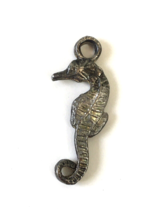 Vintage Silver Tone Seahorse Charm For Bracelet or Necklace - £5.54 GBP