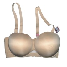 Cacique Lightly Lined Multi-Way Strapless Nude Bra Size 40 F NWT Comfort... - $28.50