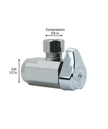 1/2 in. FIP Inlet x 3/8 in. Compression Outlet 1/4-Turn Angle Valve - €19,49 EUR