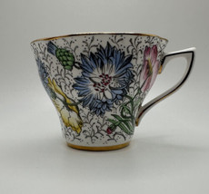 Antique 2.5” Rosina Bone China Flower Painted Teacup - £21.36 GBP